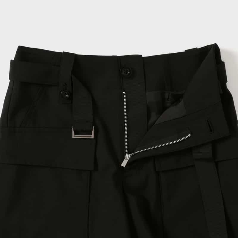 SACAI SACAI＜サカイ＞ ポケット付きショーツ BLACK