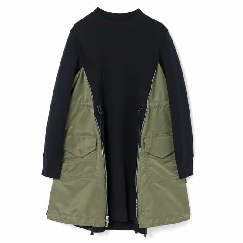 SACAI＜サカイ＞ コンビネーション スウェットドレス