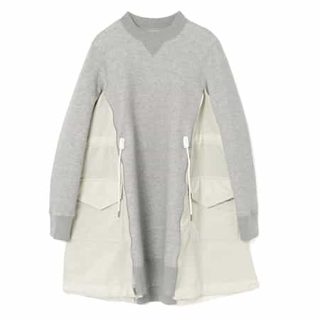 SACAI＜サカイ＞ コンビネーション スウェットドレス