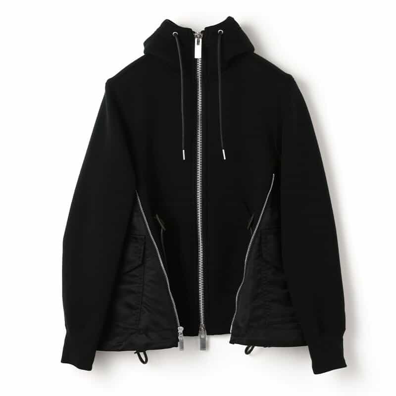 SACAI＜サカイ＞ ドローコード付きジップアップパーカー