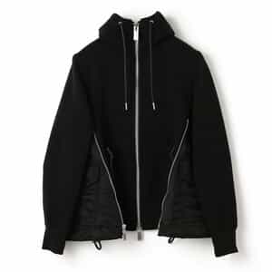SACAI＜サカイ＞ ドローコード付きジップアップパーカー