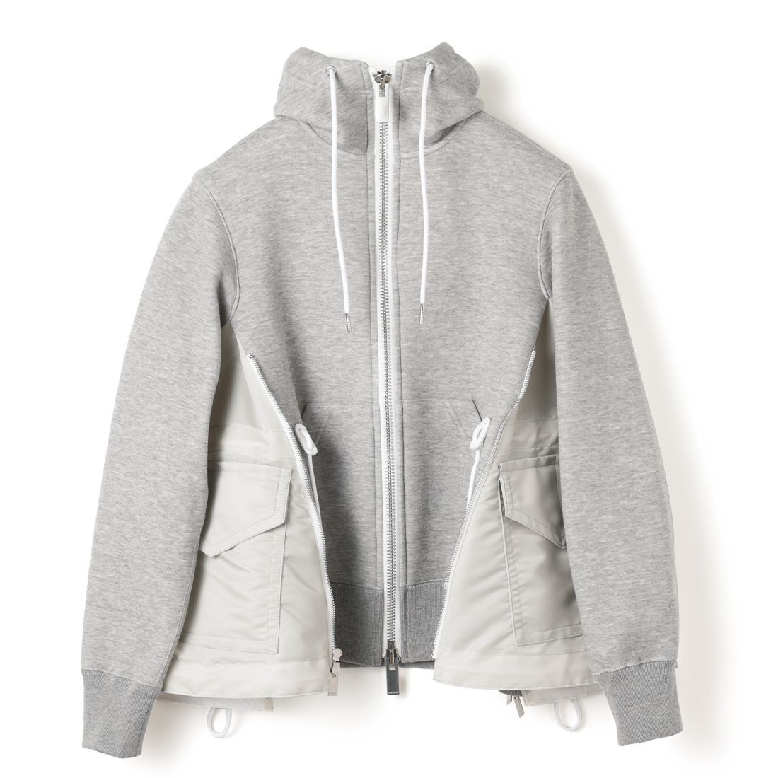 SACAI＜サカイ＞ ドローコード付きジップアップパーカー