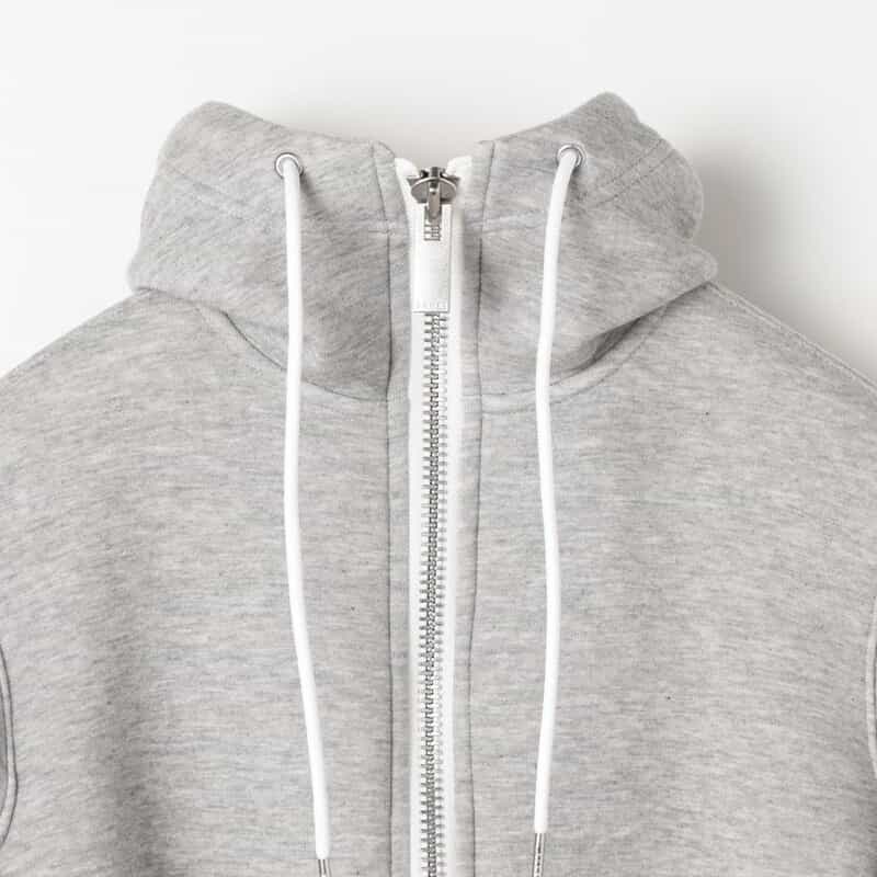 SACAI SACAI＜サカイ＞ ドローコード付きジップアップパーカー LIGHT GRAY