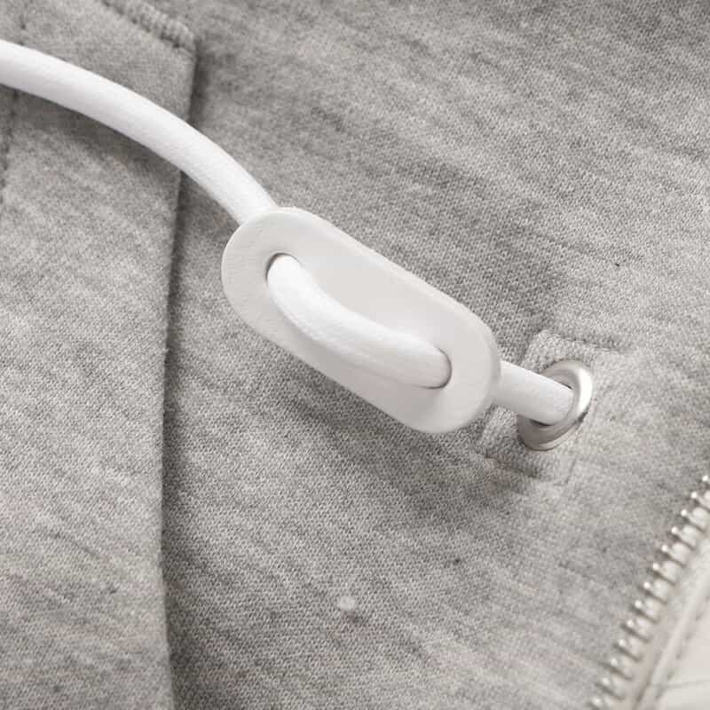 SACAI SACAI＜サカイ＞ ドローコード付きジップアップパーカー LIGHT GRAY