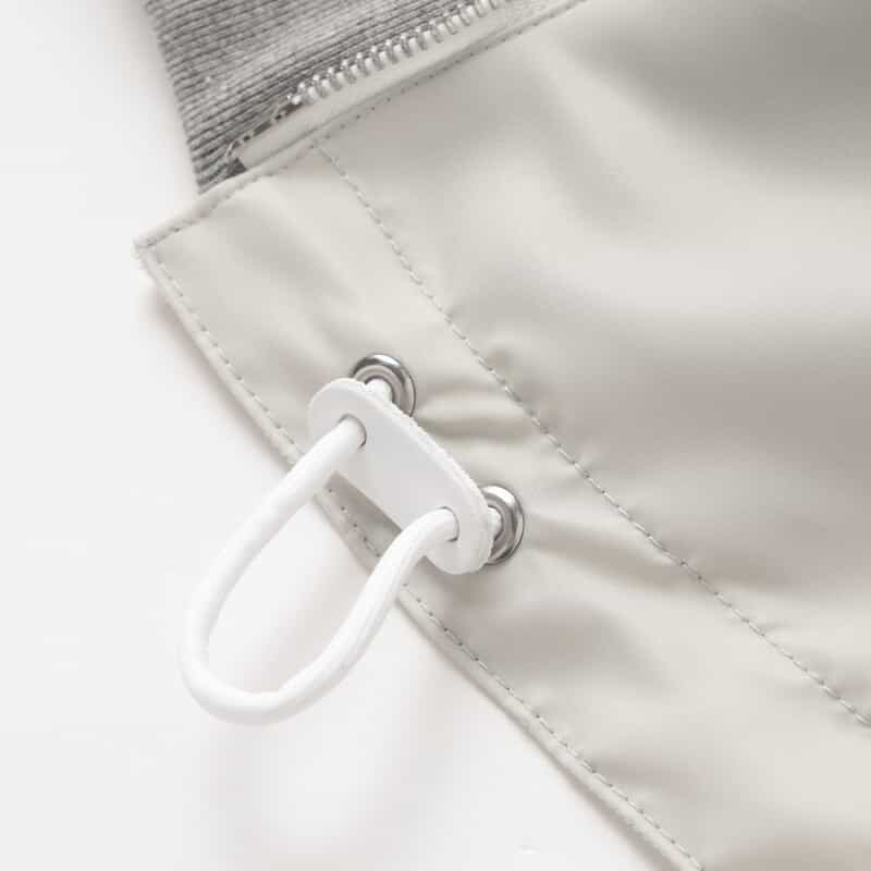 SACAI SACAI＜サカイ＞ ドローコード付きジップアップパーカー LIGHT GRAY