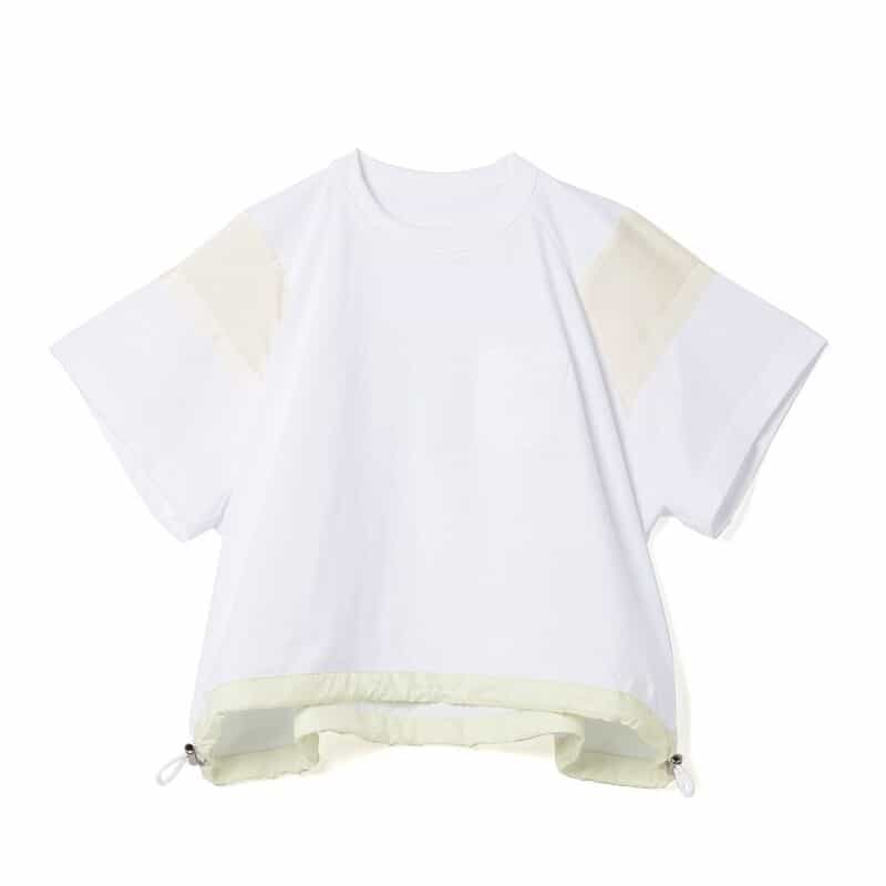 SACAI＜サカイ＞ コンビネーションドローコード付きTシャツ