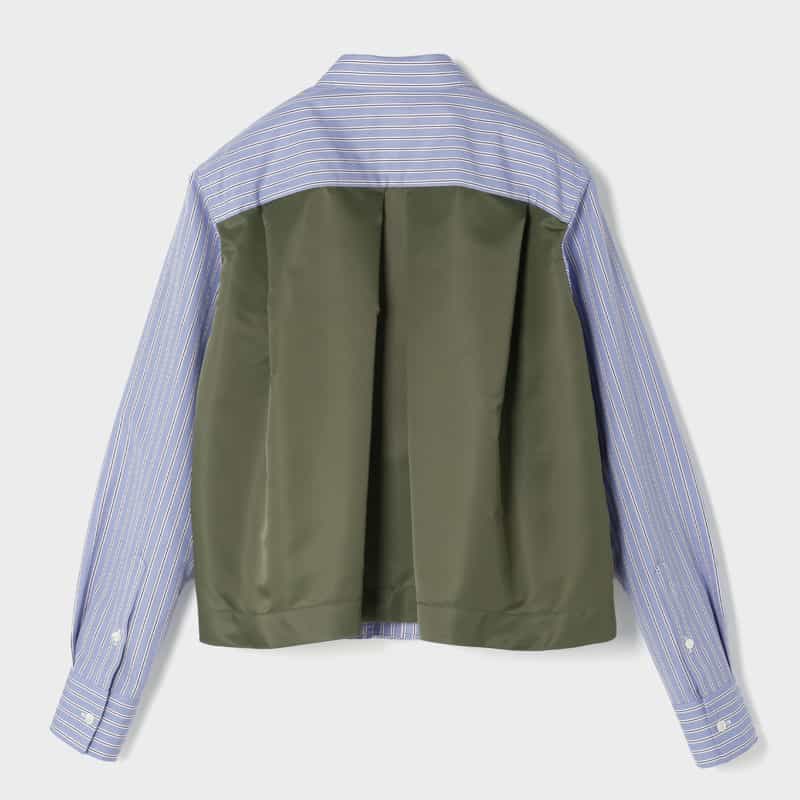 SACAI SACAI＜サカイ＞ コンビネーション ストライプ柄カジュアルシャツ MULTI COLOR