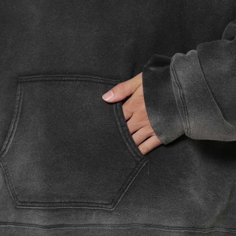 ANCELLM ANCELLM＜アンセルム＞ ハーフジップスウェットフーディ BLACK