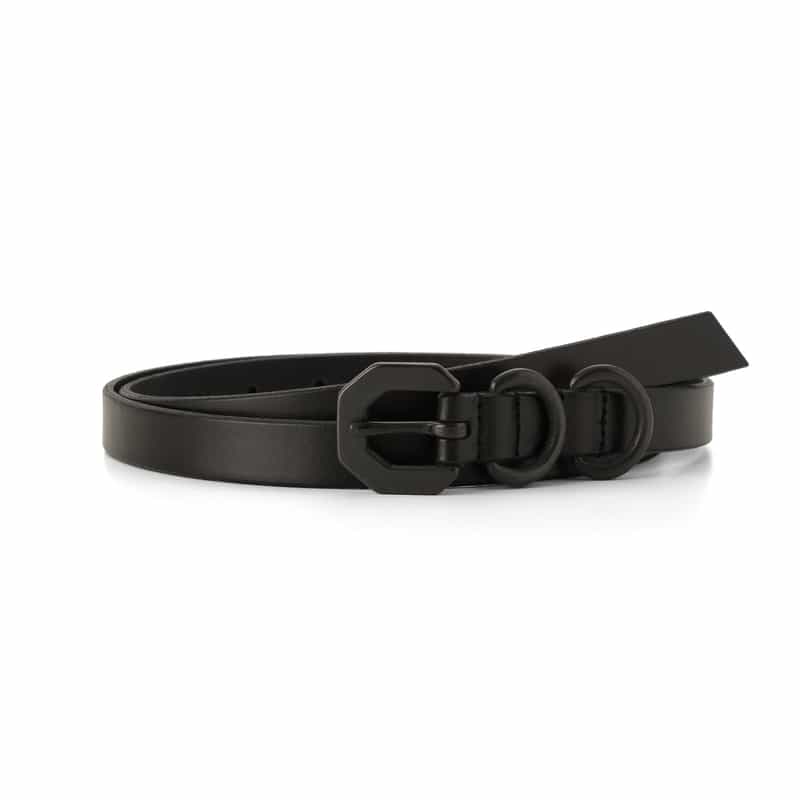 ANCELLM ANCELLM＜アンセルム＞ レザーナローベルト BLACK