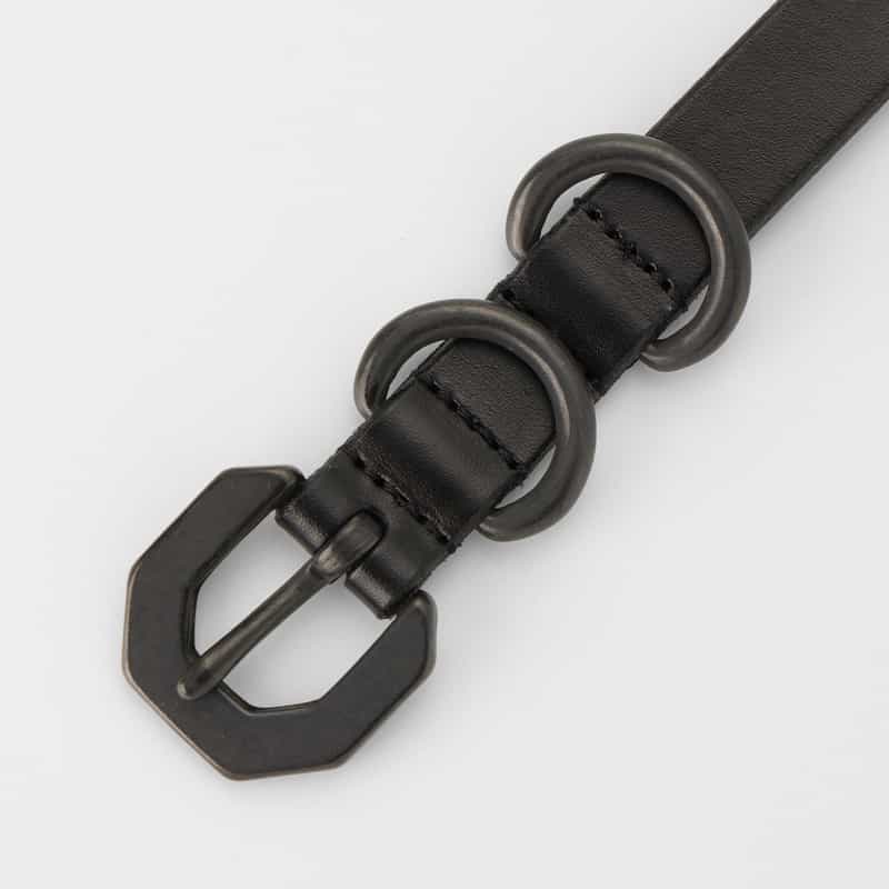 ANCELLM ANCELLM＜アンセルム＞ レザーナローベルト BLACK