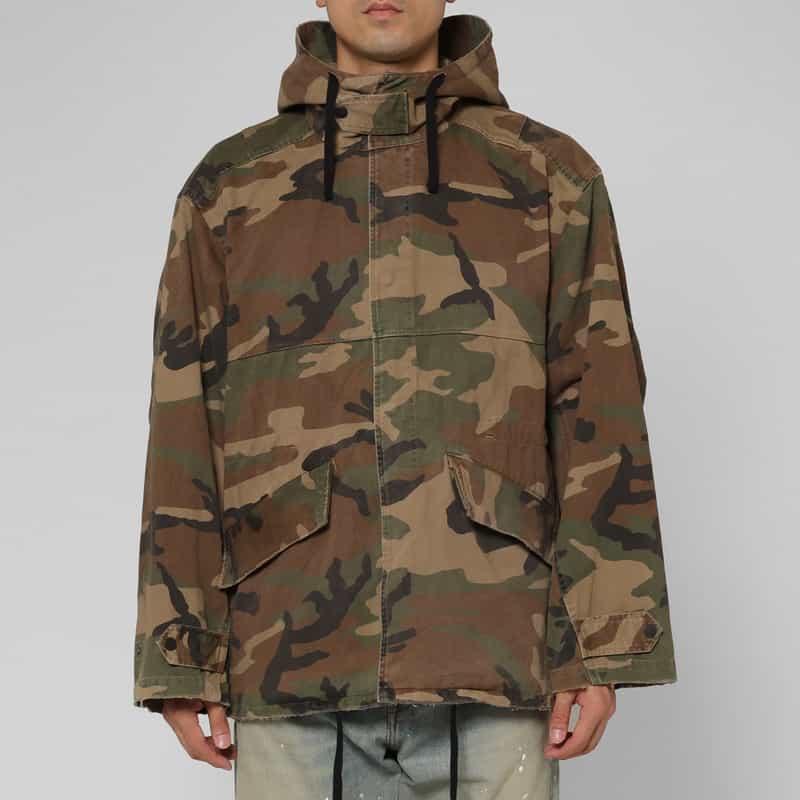 ANCELLM ANCELLM＜アンセルム＞ カモ柄オーバーフーディーブルゾン KHAKI