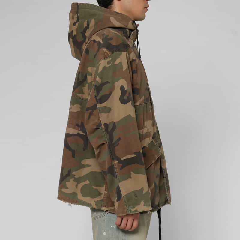 ANCELLM ANCELLM＜アンセルム＞ カモ柄オーバーフーディーブルゾン KHAKI