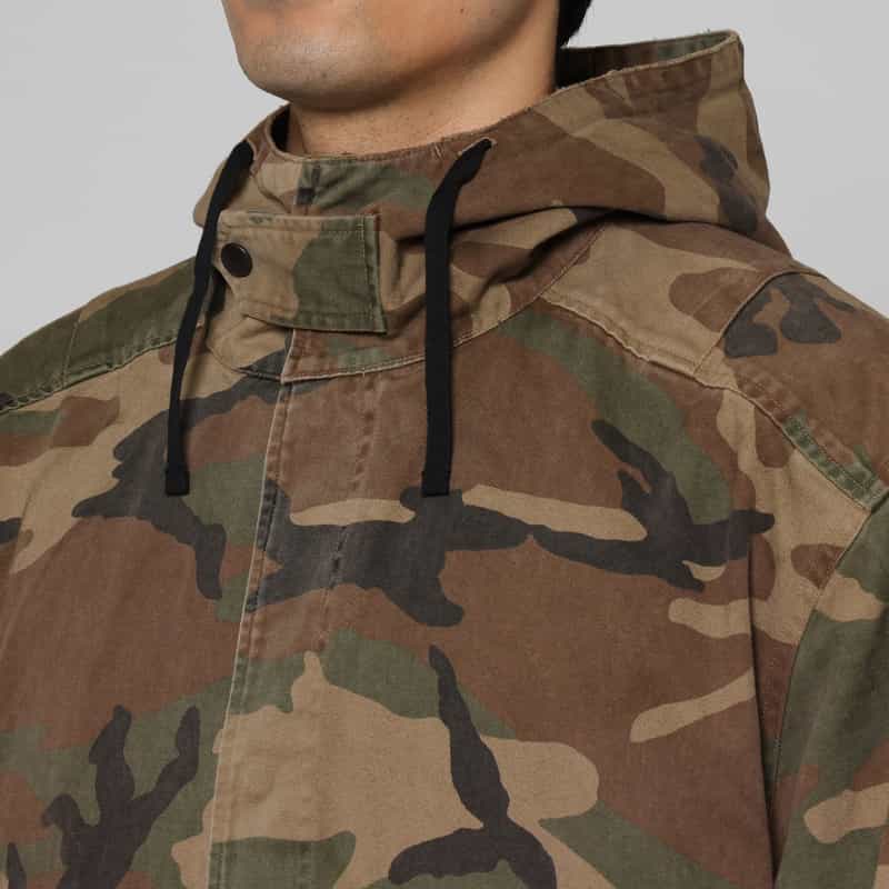 ANCELLM ANCELLM＜アンセルム＞ カモ柄オーバーフーディーブルゾン KHAKI