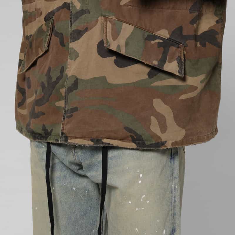 ANCELLM ANCELLM＜アンセルム＞ カモ柄オーバーフーディーブルゾン KHAKI