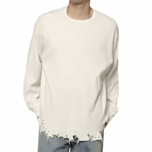 ANCELLM＜アンセルム＞ ダメージ加工ロングスリーブTシャツ