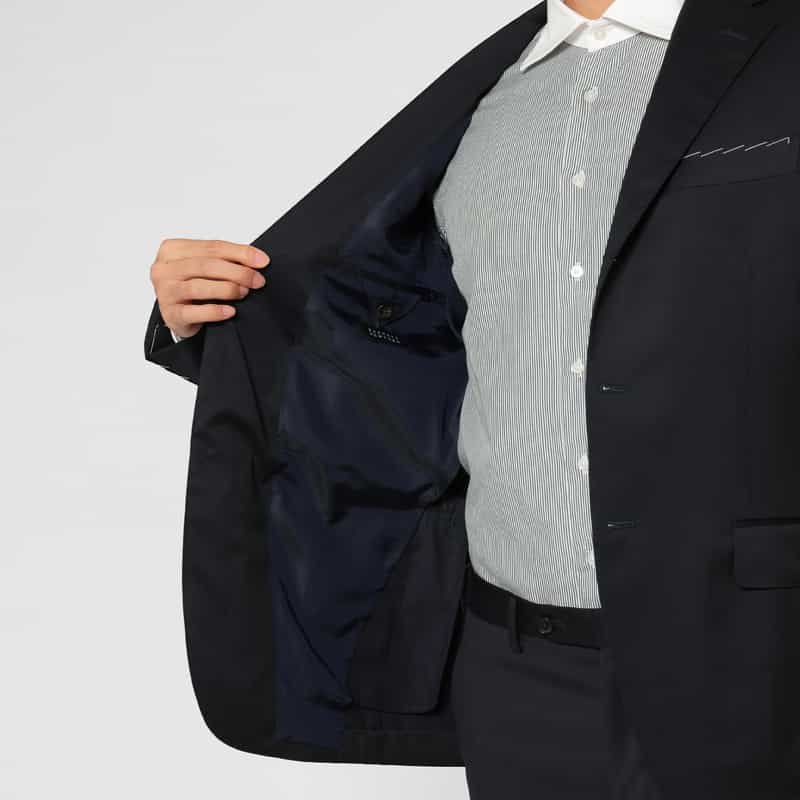 BARNEYS NEW YORK スーツ（ロロピアーナ社製ウール使用） NAVY