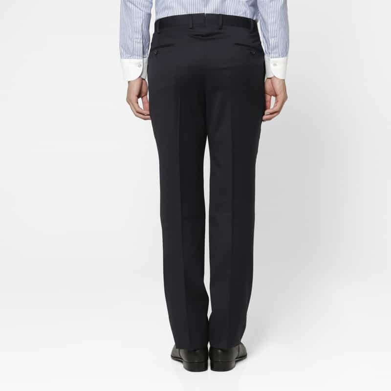 BARNEYS NEW YORK ヘリンボーン柄スーツ"MADISON GOLD"（ロロピアーナ社製ウール使用） NAVY