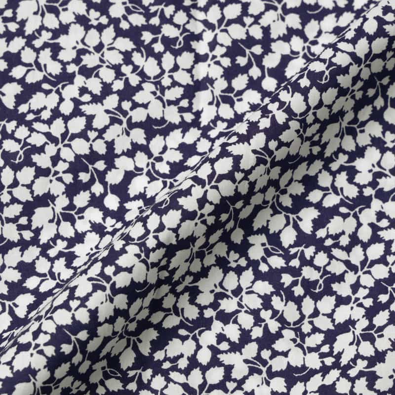 BARNEYS NEW YORK フラワー柄プリントシャツ NAVY