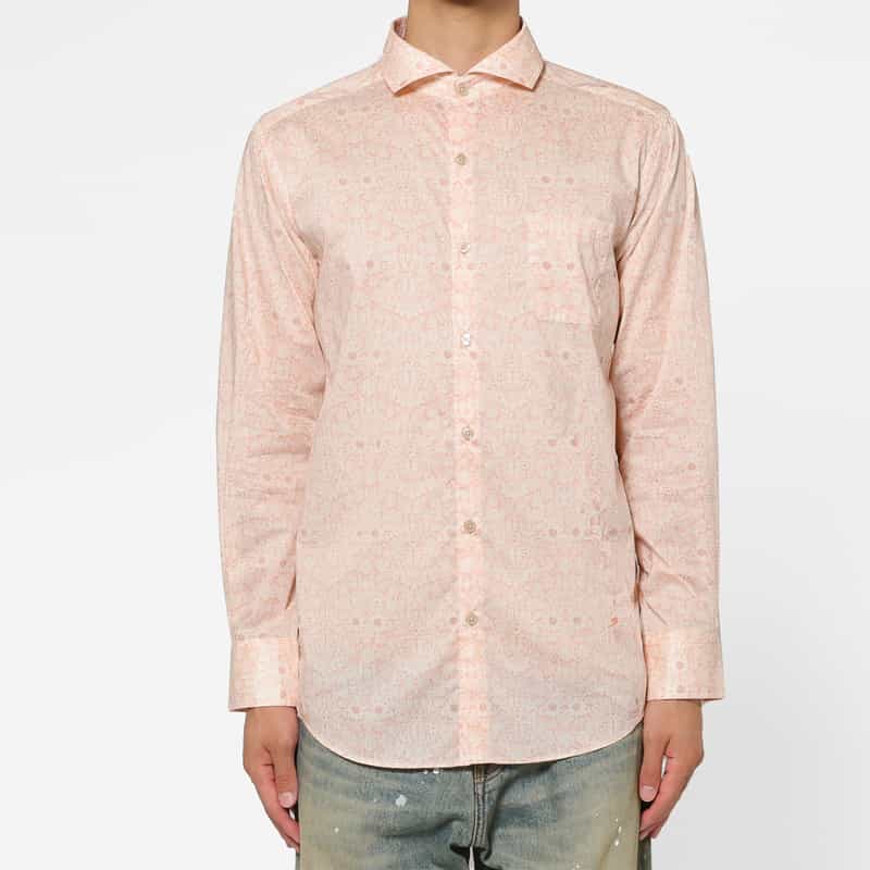 BARNEYS NEW YORK フラワー柄プリントシャツ PINK