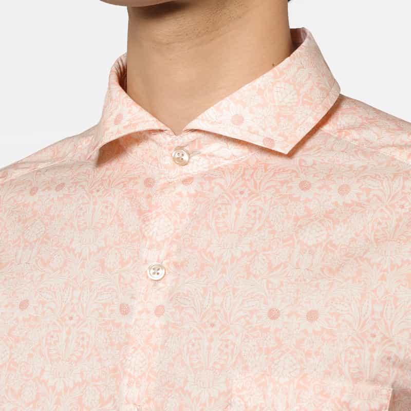 BARNEYS NEW YORK フラワー柄プリントシャツ PINK