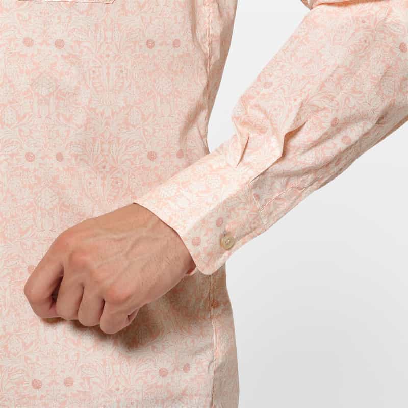 BARNEYS NEW YORK フラワー柄プリントシャツ PINK