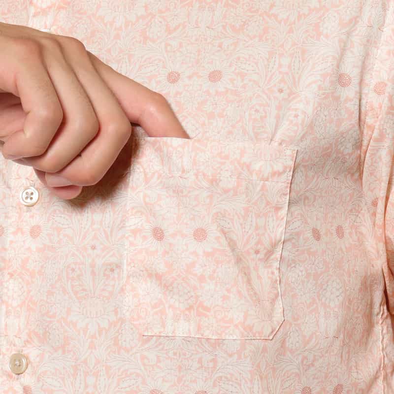BARNEYS NEW YORK フラワー柄プリントシャツ PINK