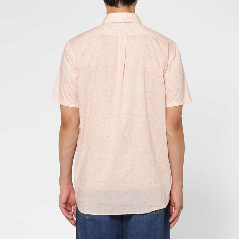 BARNEYS NEW YORK フラワー柄ワイドカラープリントシャツ PINK