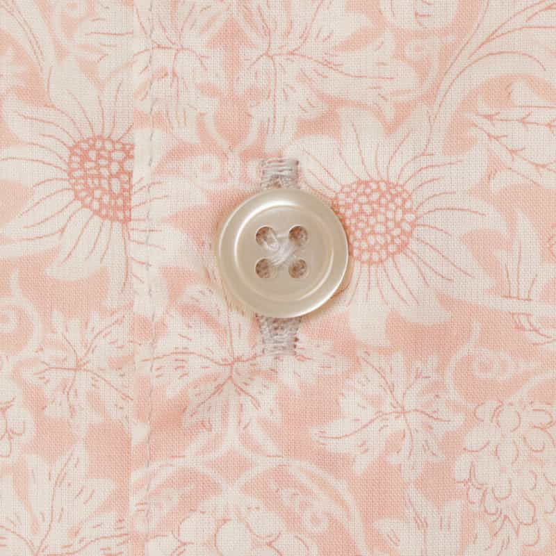 BARNEYS NEW YORK フラワー柄ワイドカラープリントシャツ PINK