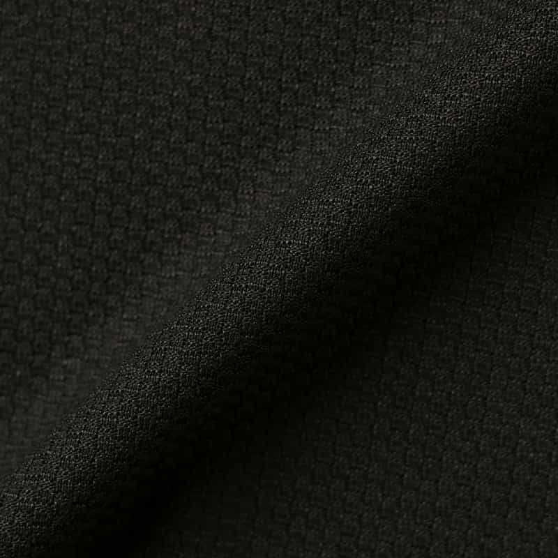 BARNEYS NEW YORK ミニワッフル素材ショートスリーブカットソー BLACK