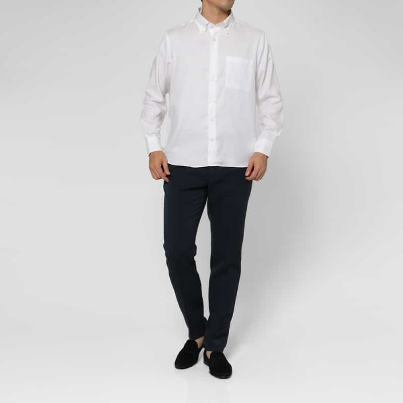 BARNEYS NEW YORK ボタンダウンカジュアルシャツ BEIGE