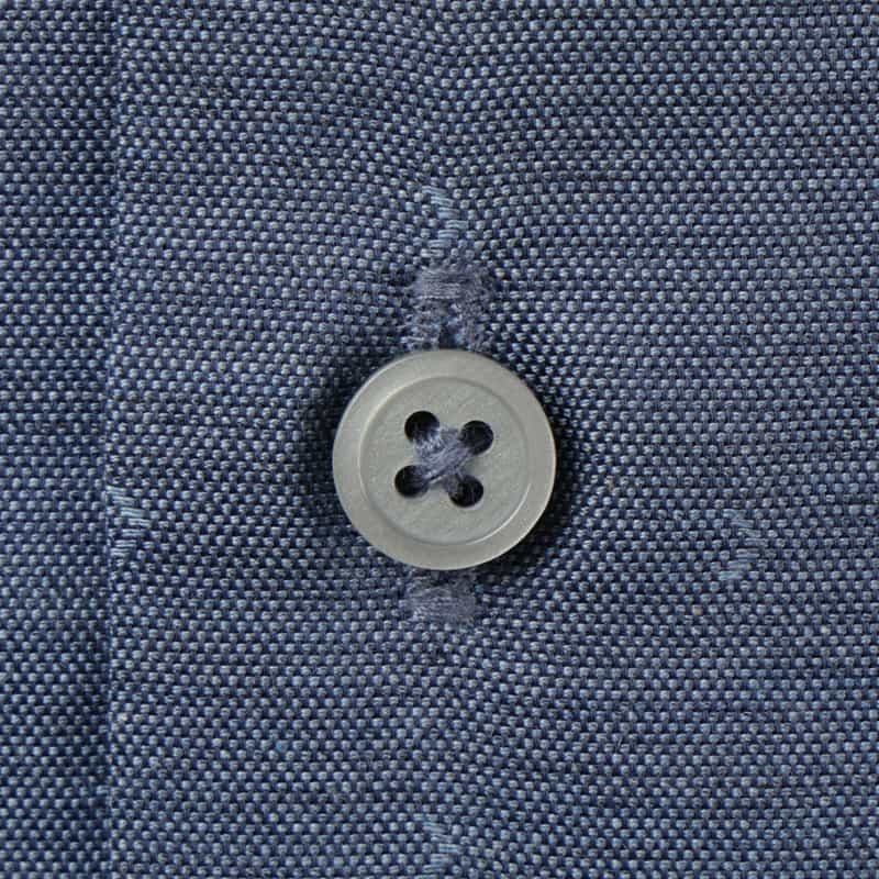 BARNEYS NEW YORK 刺繍入りカジュアルシャツ BLUE