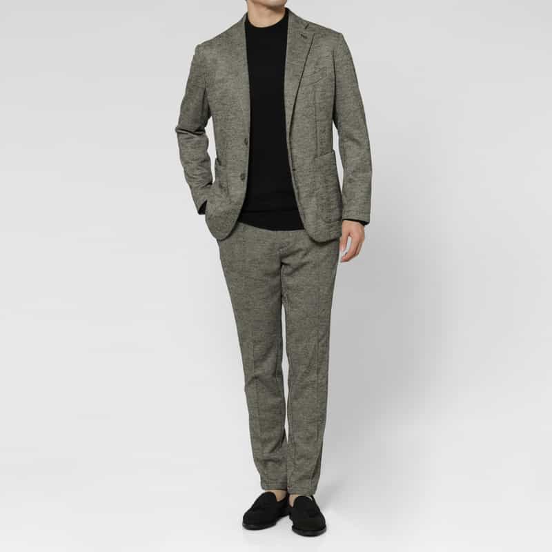 BARNEYS NEW YORK セットアップ イージーシングルジャケット BEIGE
