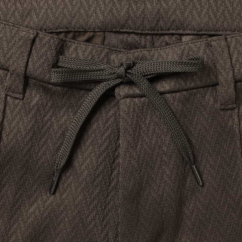 BARNEYS NEW YORK セットアップ ヘリンボーン柄ジャージーパンツ GRAY