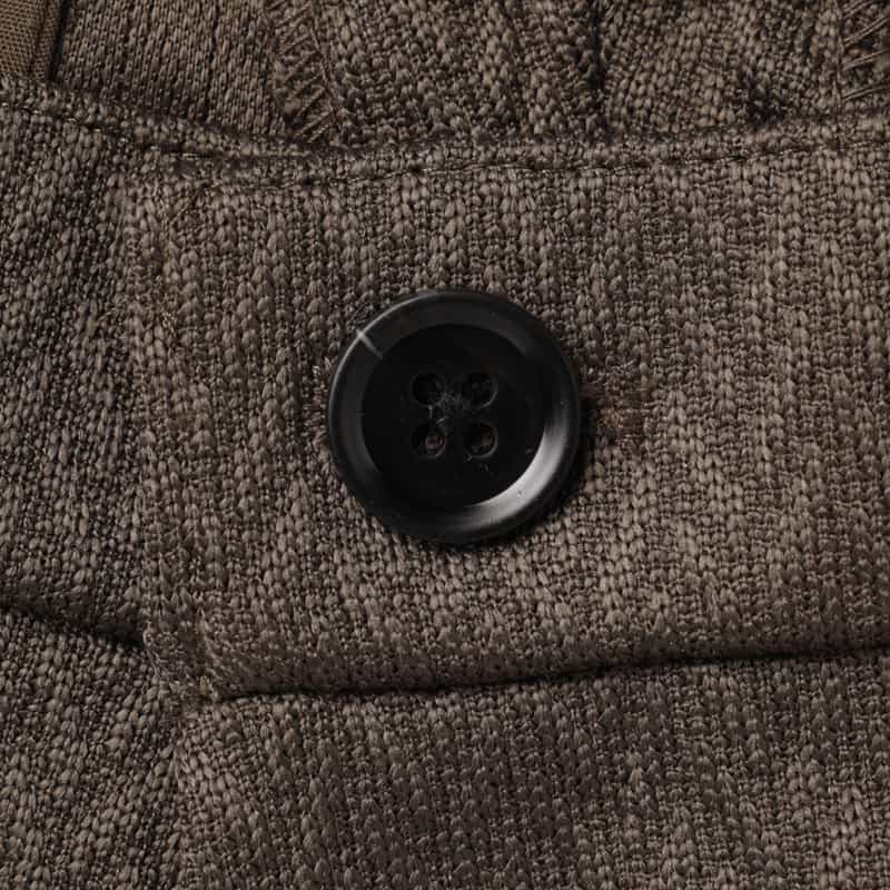 BARNEYS NEW YORK セットアップ ヘリンボーン柄ジャージーパンツ GRAY