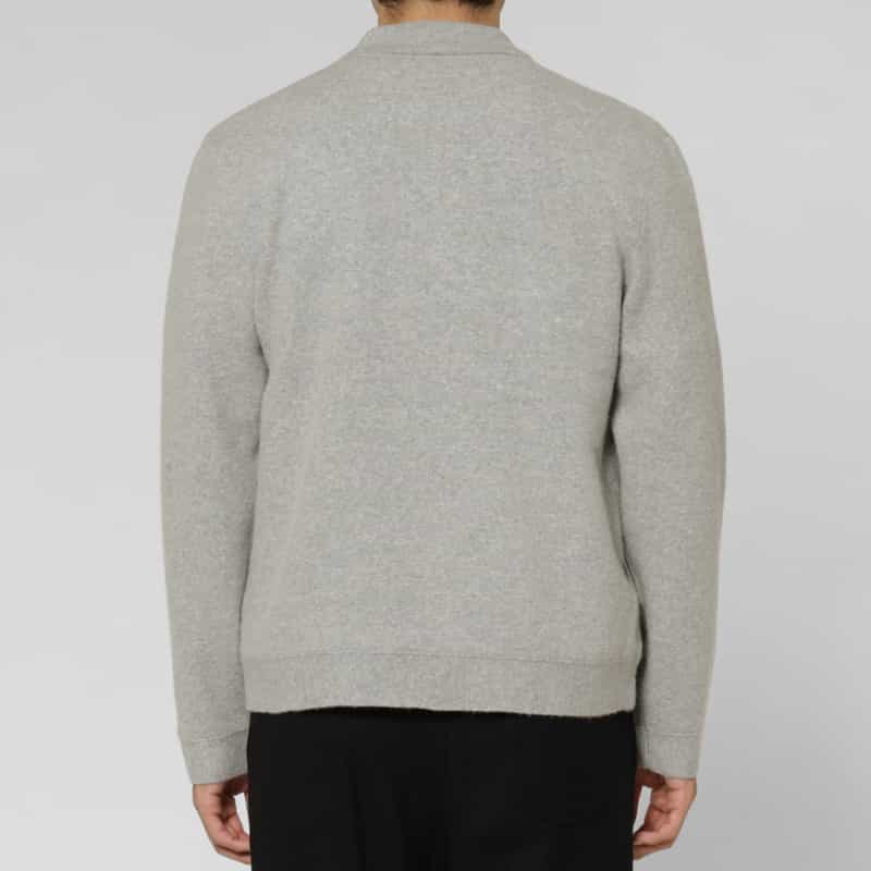 BARNEYS NEW YORK ミラノリブニットジャケット GRAY