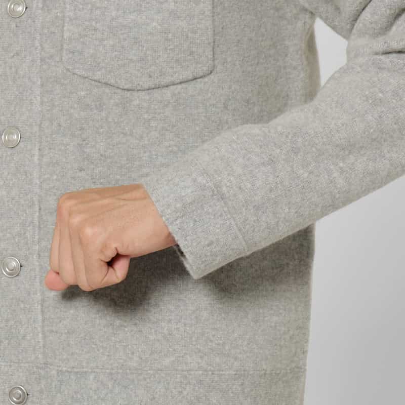 BARNEYS NEW YORK ミラノリブニットジャケット GRAY