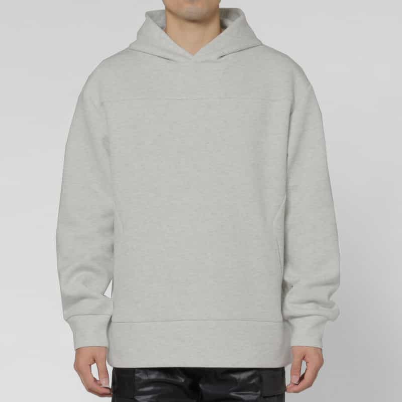 BARNEYS NEW YORK ダンボールニット素材オーバーフィットパーカー LIGHT GRAY