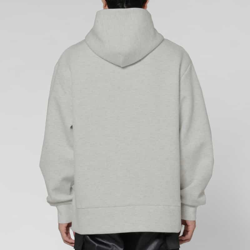 BARNEYS NEW YORK ダンボールニット素材オーバーフィットパーカー LIGHT GRAY