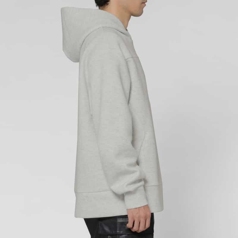 BARNEYS NEW YORK ダンボールニット素材オーバーフィットパーカー LIGHT GRAY
