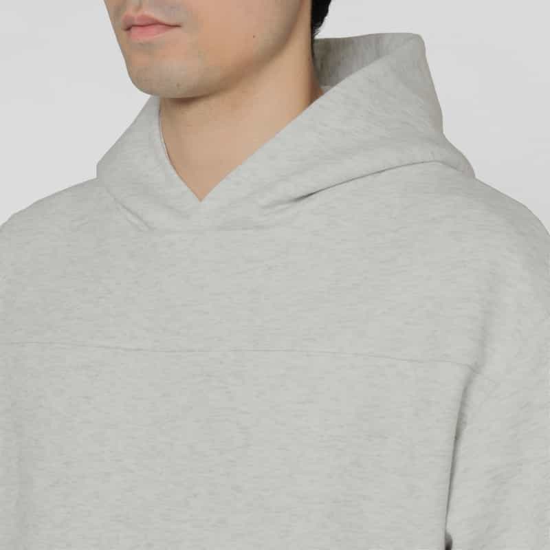 BARNEYS NEW YORK ダンボールニット素材オーバーフィットパーカー LIGHT GRAY