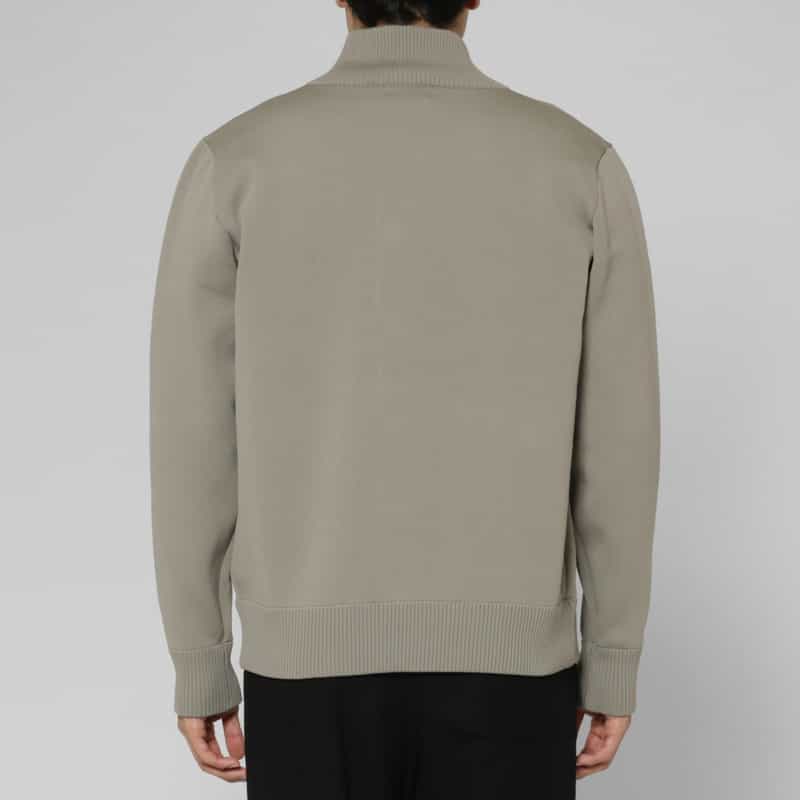 BARNEYS NEW YORK バルスター型ニットブルゾン LIGHT GRAY