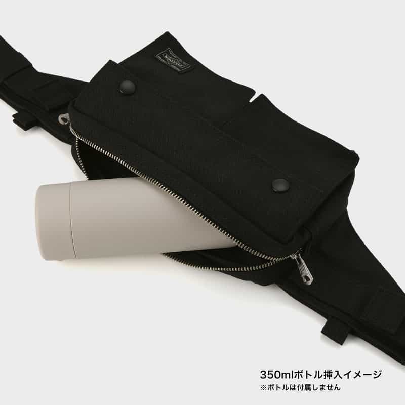 PORTER PORTER＜ポーター＞ ウエストバッグ"SMOKY" BLACK