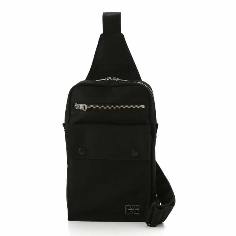PORTER PORTER＜ポーター＞ スリングショルダーバッグ"SMOKY" BLACK