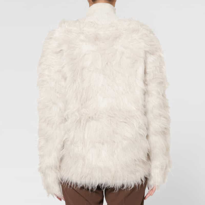 BARNEYS NEW YORK シャギーニットカーディガン BEIGE