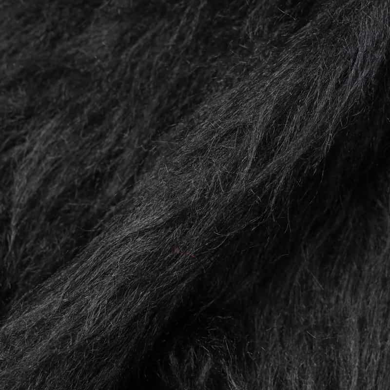 BARNEYS NEW YORK シャギーニットカーディガン BLACK
