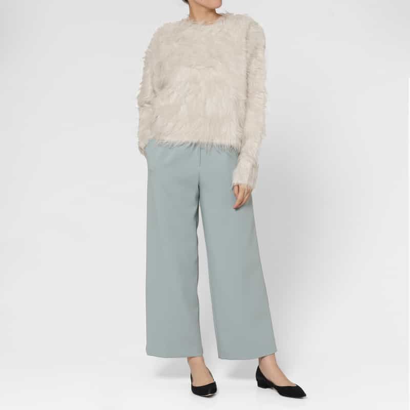 BARNEYS NEW YORK シャギーニットプルオーバー BEIGE
