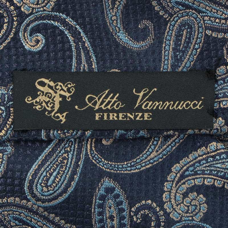 ATTO VANNUCCI FIRENZE ATTO VANNUCCI ＜アット ヴァンヌッチ＞ ペイズリー柄タイ NAVY