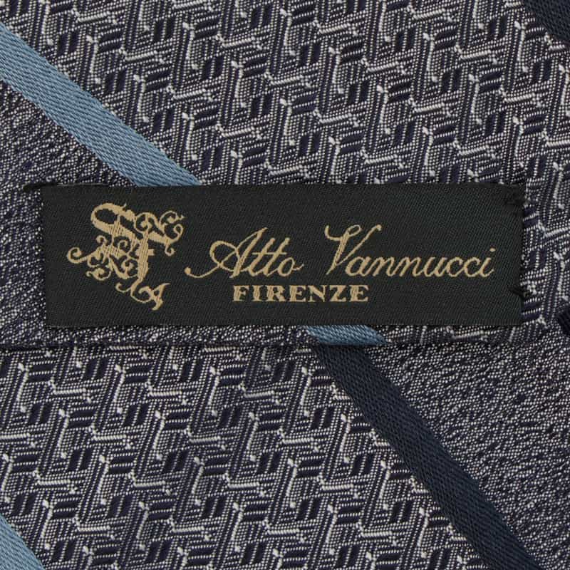 ATTO VANNUCCI FIRENZE ATTO VANNUCCI ＜アット ヴァンヌッチ＞ ストライプ柄タイ BLUE