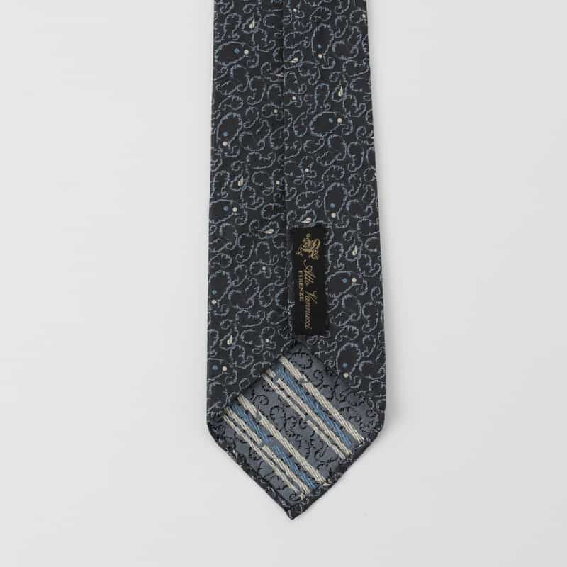 ATTO VANNUCCI FIRENZE ATTO VANNUCCI ＜アット ヴァンヌッチ＞ バーニーズ　ニューヨーク限定ペイズリー柄タイ BLACK