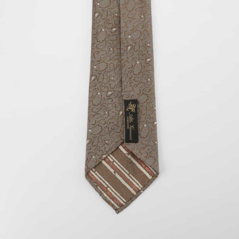 ATTO VANNUCCI FIRENZE ATTO VANNUCCI ＜アット ヴァンヌッチ＞ バーニーズ　ニューヨーク限定ペイズリー柄タイ GRAY